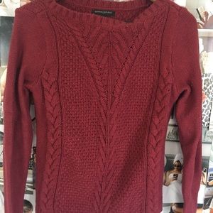 Maroon Banana Republic sweater